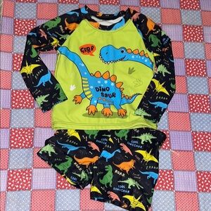 Dinosaur Kids Swim Set - Green and Blue